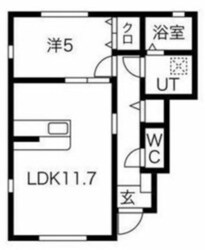 日向B棟の物件間取画像